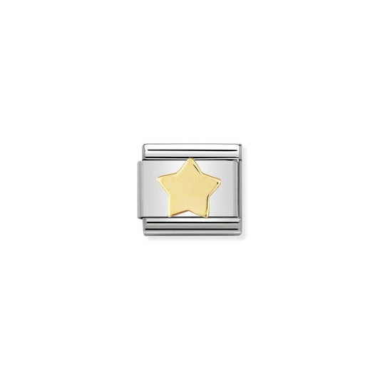 Nomination Composable Link Star, 18K Gold