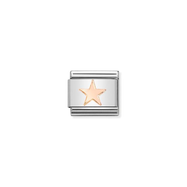 Nomination Composable Link Star, 9K Rose Gold