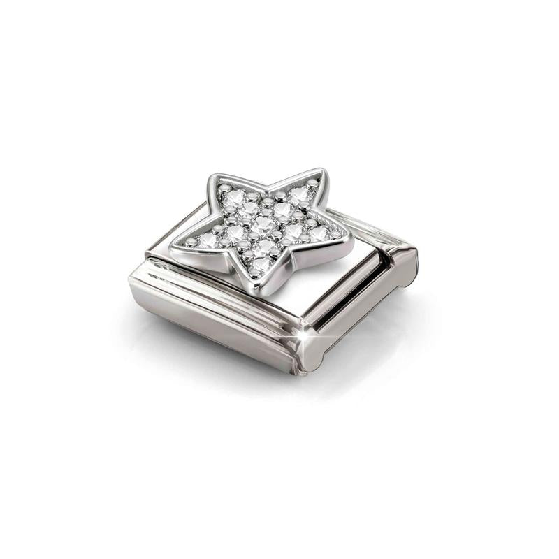 Nomination Composable Link Star with CZ, 925 Sterling Silver