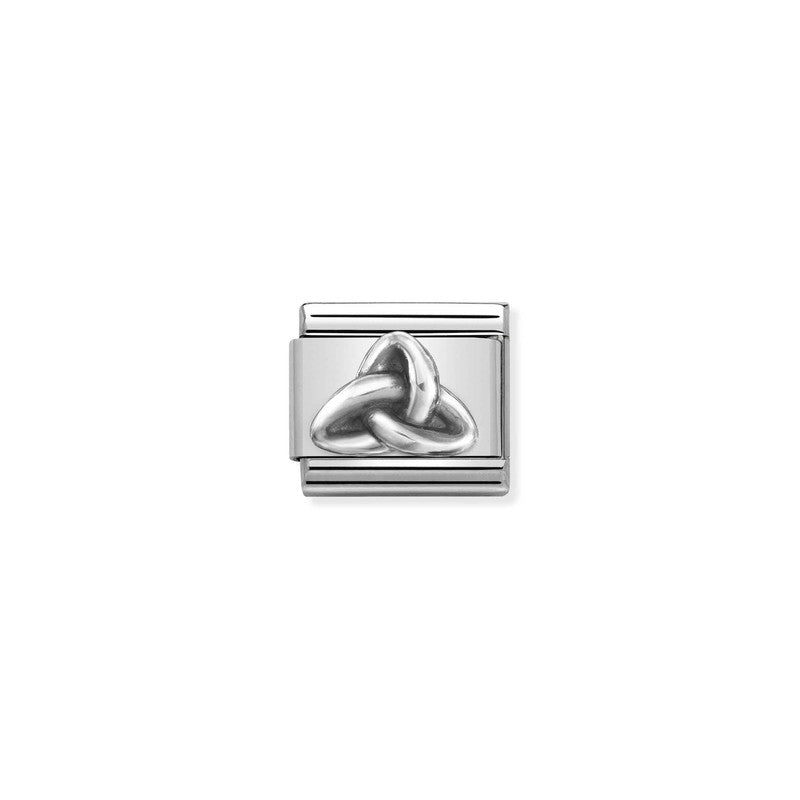 Nomination Composable Link Trinity Knot, Silver