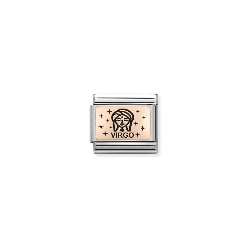 Nomination Composable Link Virgo, 9K Rose Gold