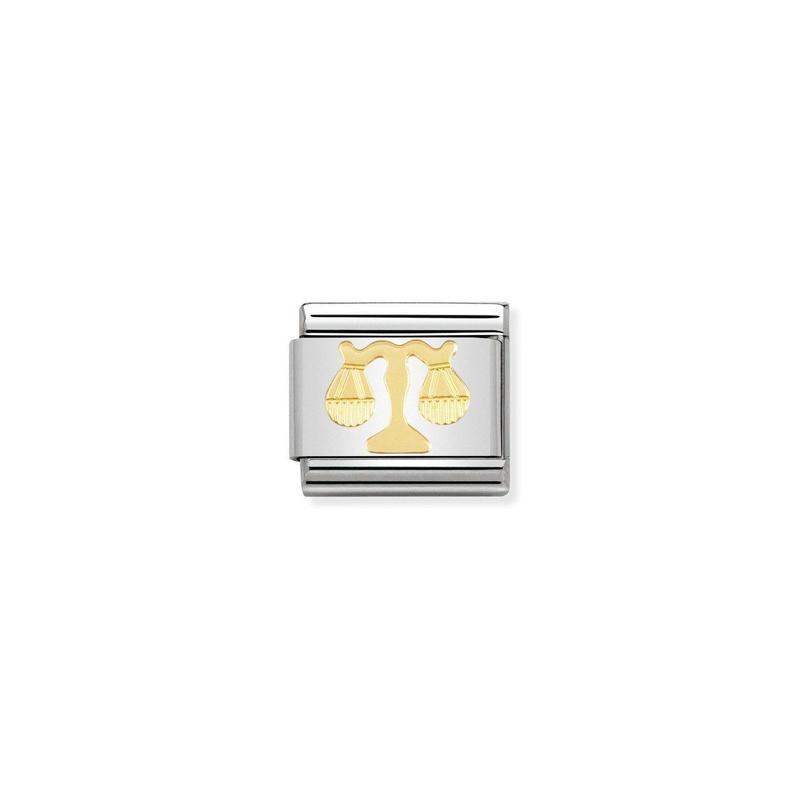 Nomination Composable Link Zodiac Libra, 18K Gold