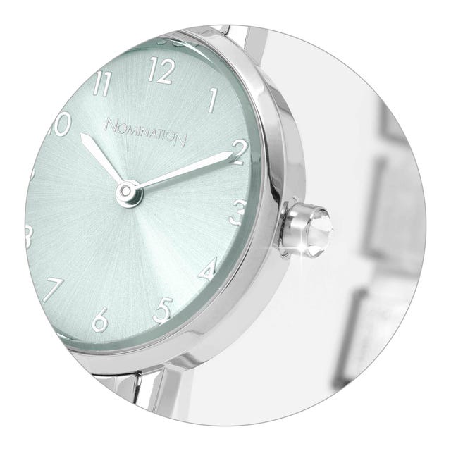 Nomination Composable Paris Watch, Green Oval, Cubic Zirconia, Stainless Steel