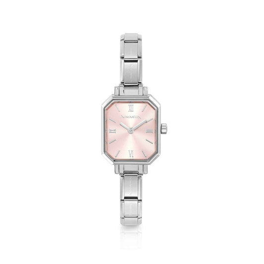 Nomination Composable Paris Watch, Sunray Pink Rectangular, Stainless Steel