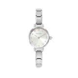 Nomination Composable Paris Watch, Sunray Silver Oval, Cubic Zirconia, Stainless Steel