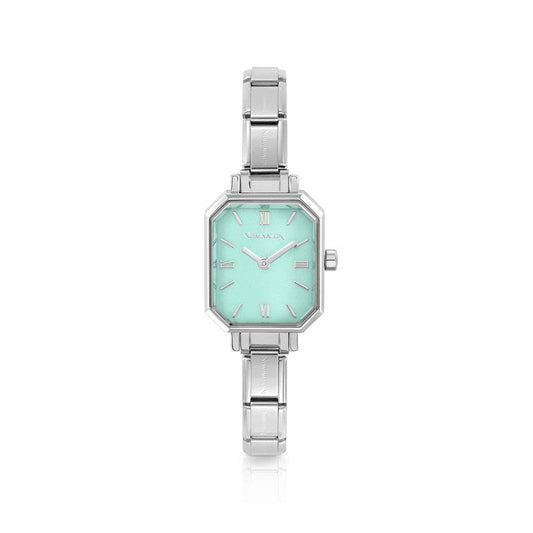 Nomination Composable Paris Watch, Turquoise Green Rectangular, Stainless Steel