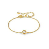 Nomination CosmicLove Bracelet, Circle, Cubic Zirconia, Gold, Sterling Silver