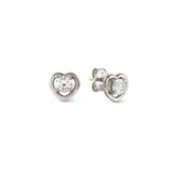 Nomination CosmicLove Earrings, Heart, Cubic Zirconia, Sterling Silver