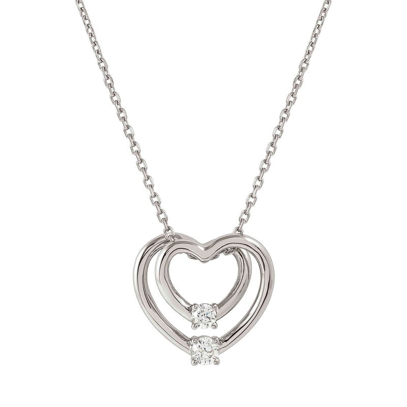 Nomination CosmicLove Necklace, Big Heart, Cubic Zirconia, Sterling Silver