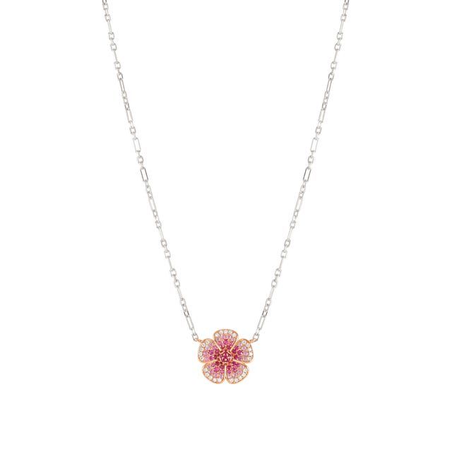 Nomination Crysalis Silver Flower Necklace with Cubic Zirconia