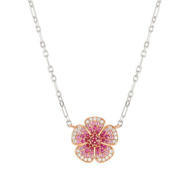 Nomination Crysalis Silver Flower Necklace with Cubic Zirconia
