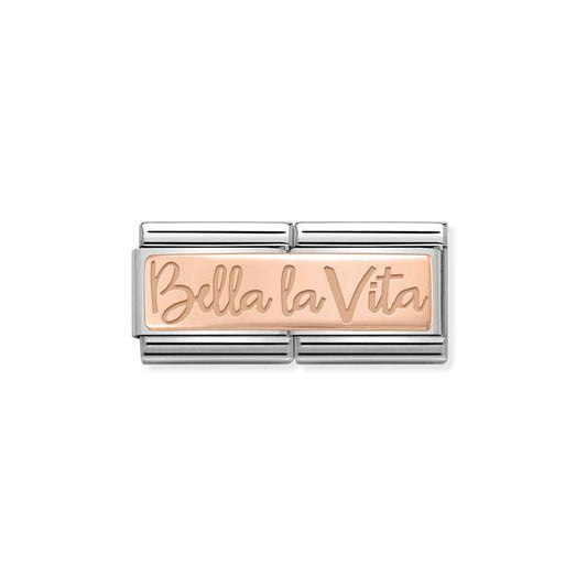 Nomination DOUBLE LINK COMPOSABLE CLASSIC BELLA LA VITA IN ROSE GOLD