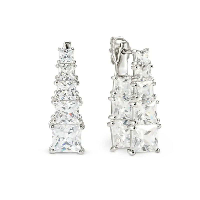Nomination Daytonight Earrings with Cubic Zirconia, Sterling Silver