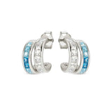 Nomination Daytonight Hoop Earrings with Cubic Zirconia, Sterling Silver