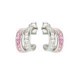 Nomination Daytonight Hoop Earrings with Cubic Zirconia, Sterling Silver