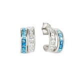 Nomination Daytonight Hoop Earrings with Cubic Zirconia, Sterling Silver