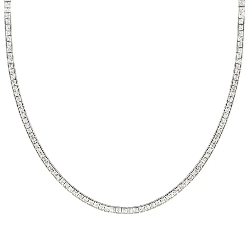 Nomination Daytonight Tennis Necklace, Cubic Zirconia, Sterling Silver