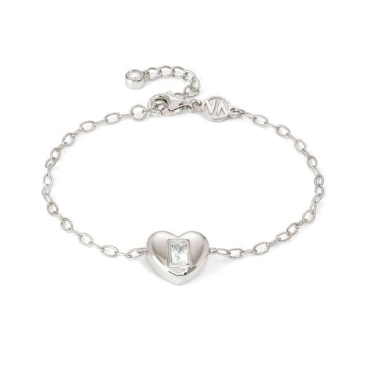 Nomination Domina Bracelet, Heart, Cubic Zirconia, Silver