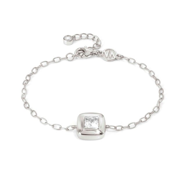 Nomination Domina Bracelet, Square, Cubic Zirconia, Silver
