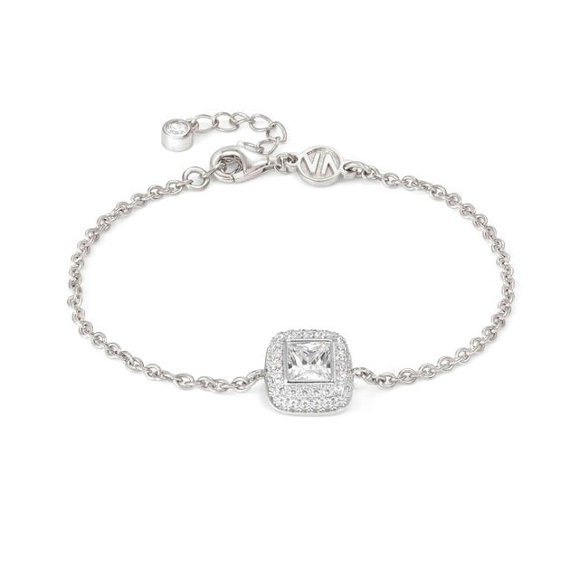 Nomination Domina Bracelet, Square, Pave, Cubic Zirconia, Silver