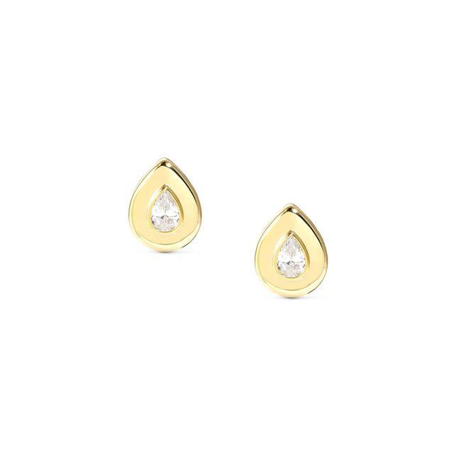 Nomination Domina Earrings, Drop, Cubic Zirconia, 24K Gold