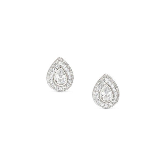 Nomination Domina Earrings, Drop, Pave, Cubic Zirconia, Silver
