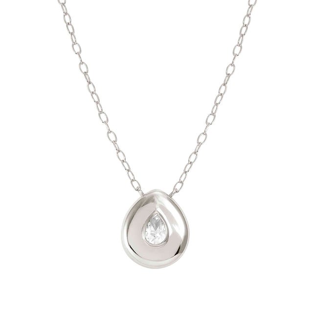 Nomination Domina Necklace, Drop Pendant, Cubic Zirconia, Silver
