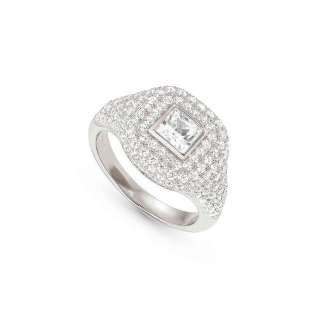 Nomination Domina Ring, Square, Cubic Zirconia, Sterling Silver