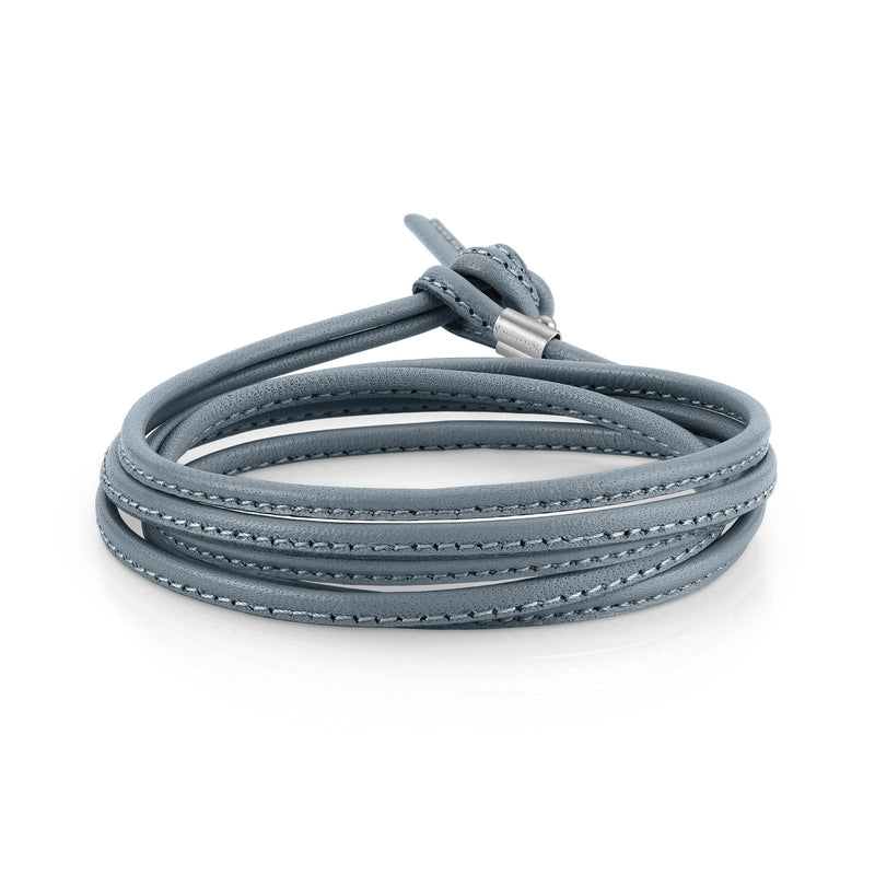 Nomination Double Bracelet in coloured leather - azzurro_chiaro - azzurro