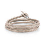 Nomination Double Bracelet in coloured leather - dusty rose