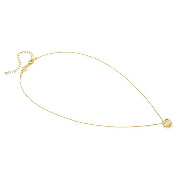 Nomination Dream Beats Heart Necklace White Stones
