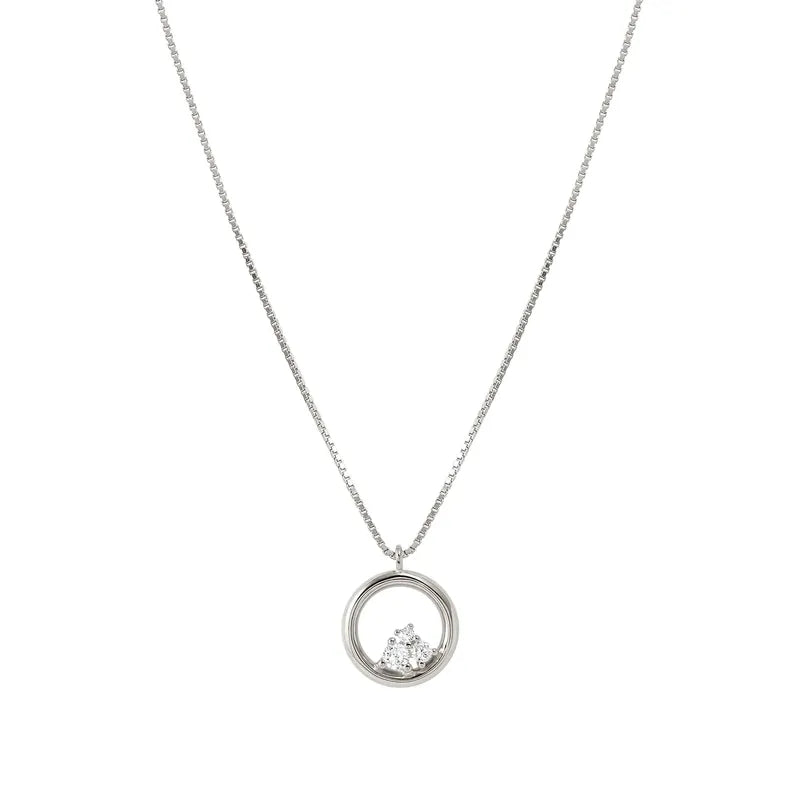 Nomination Dreams Beats Circle Silver Necklace