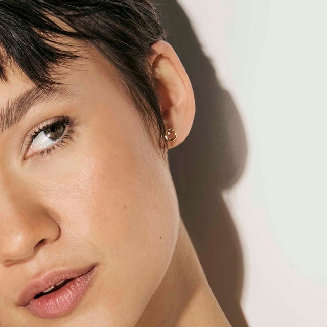 Nomination Dreams Beats Circle Stud Gold Earrings