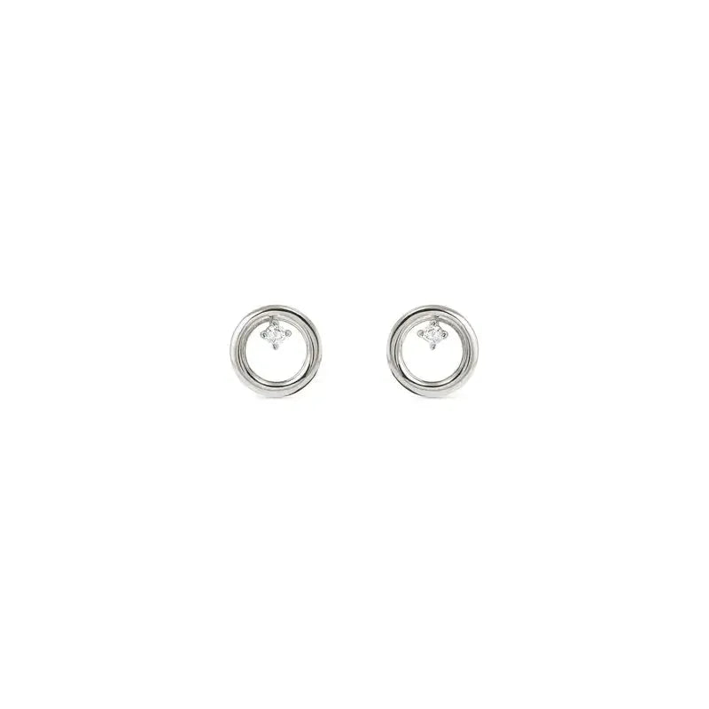 Nomination Dreams Beats Circle Stud Silver Earrings