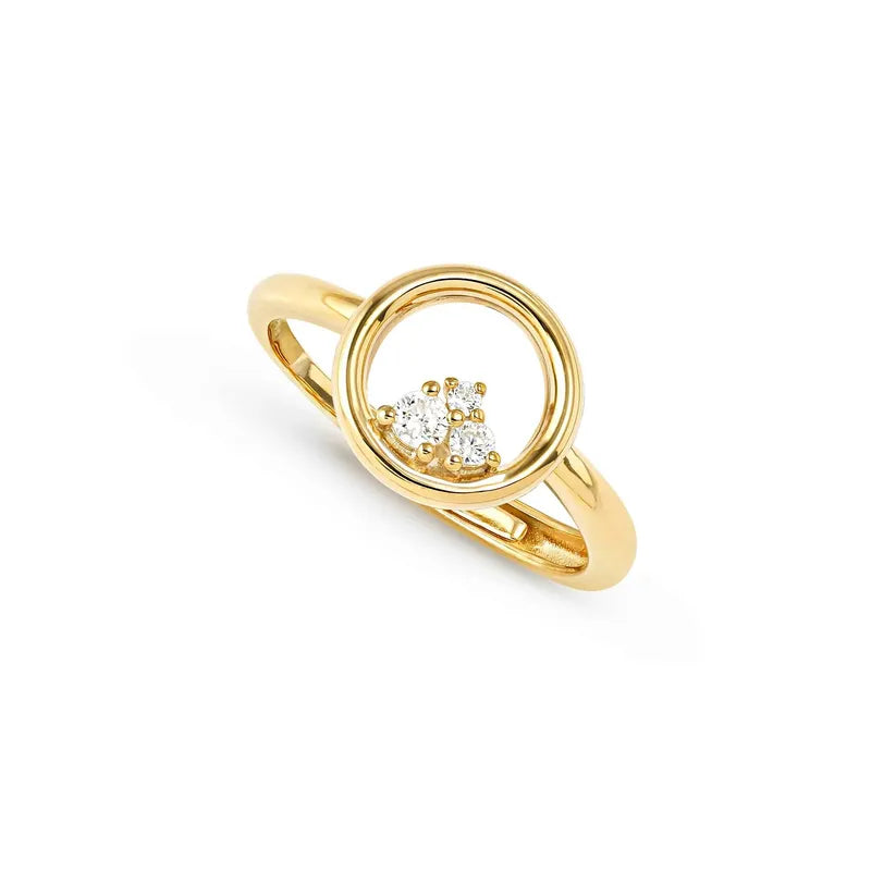 Nomination Dreams Beats Gold Circle Ring