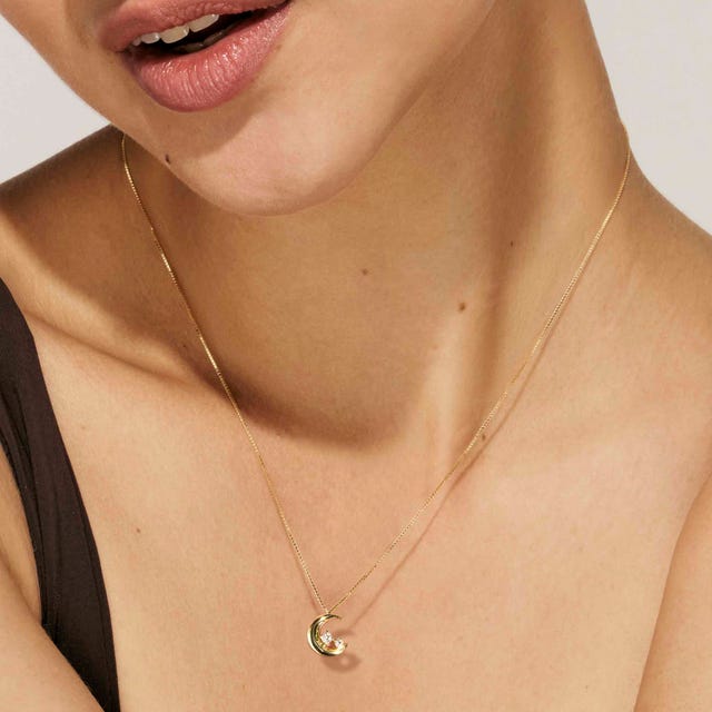 Nomination Dreams Beats Gold Moon Necklace