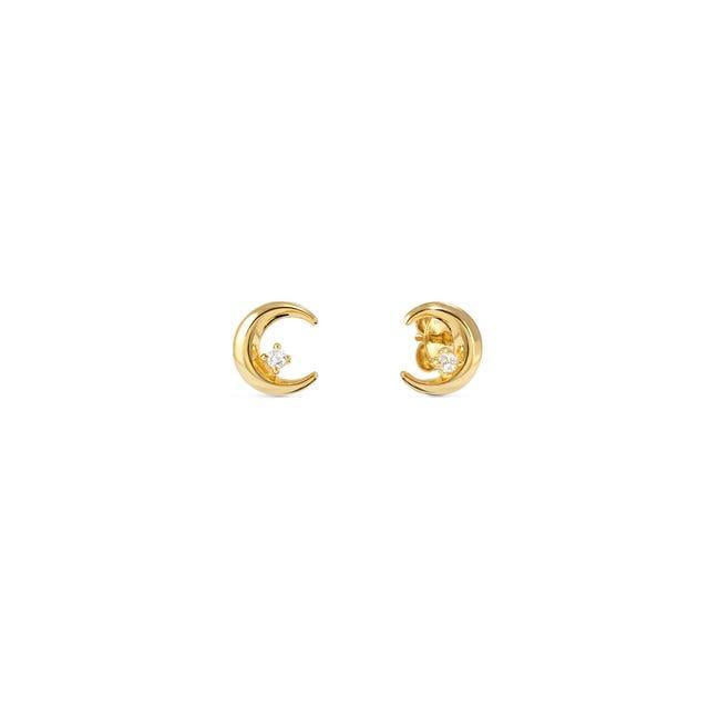 Nomination Dreams Beats Moon Stud Gold Earrings