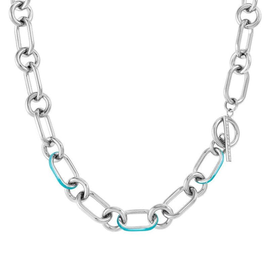 Nomination Drusilla necklace in Stainless Steel Chain with Enamel