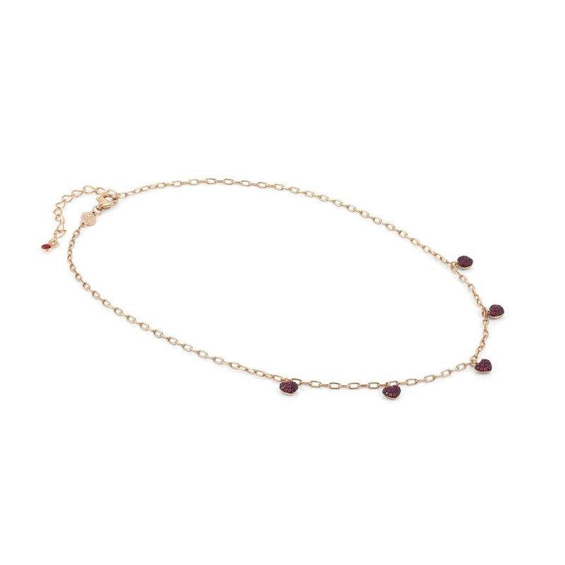 Nomination Easychic Hearts Necklace 22K Rose Gold Finish