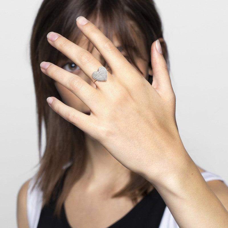 Nomination Easychic Ring, Heart, Silver