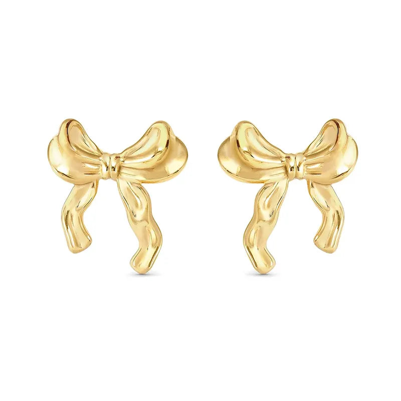 Nomination Ecclectica Gold Bow Stud Earrings