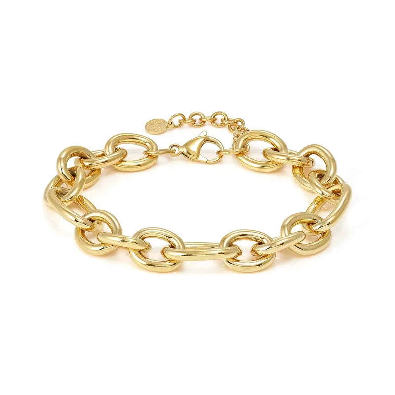 Nomination Ecclectica Gold Chunky Chain Bracelet