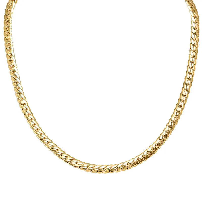 Nomination Ecclectica Gold Flat Snake Chain Necklace