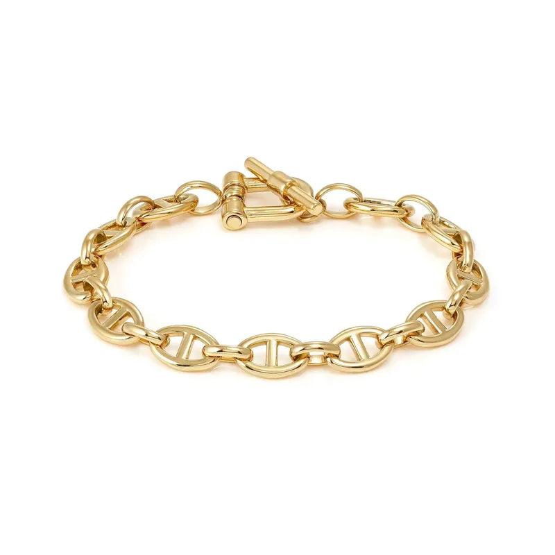 Nomination Ecclectica Gold Marina Chain T-Bar Closure Bracelet