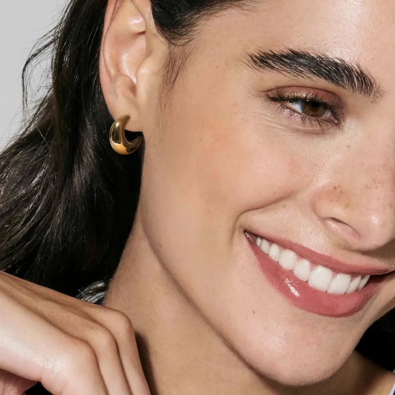 Nomination Ecclectica Large Gold Moon Hoop Earrings