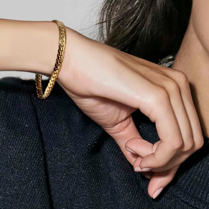 Nomination Ecclectica Luminous Gold Flat Snake Bracelet
