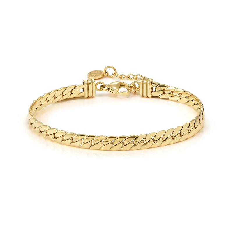 Nomination Ecclectica Luminous Gold Flat Snake Bracelet