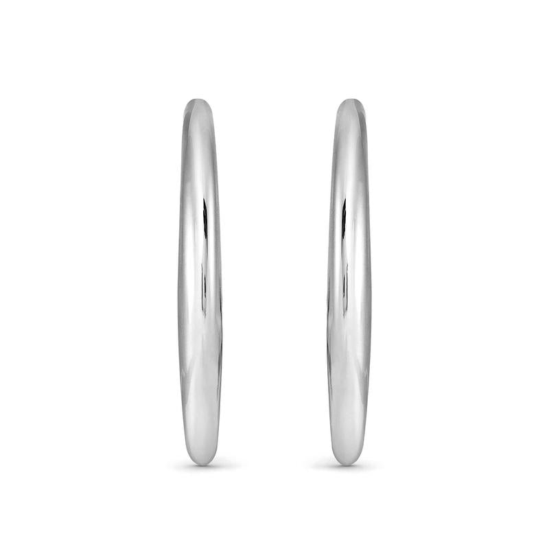 Nomination Ecclectica Medium Silver Drop Hoop Earrings