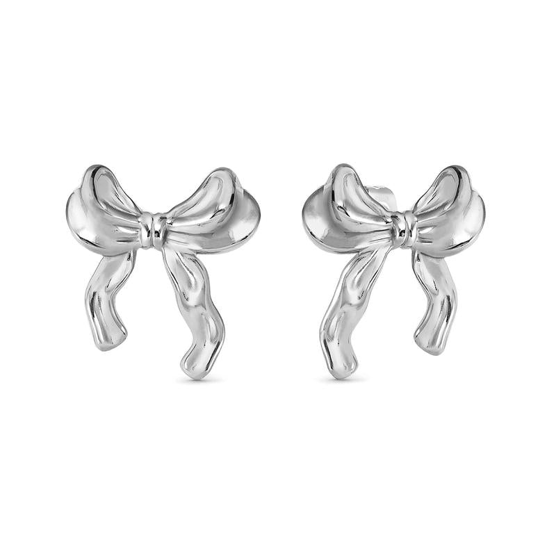 Nomination Ecclectica Silver Bow Stud Earrings