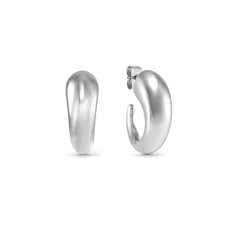 Nomination Ecclectica Silver Drop Hoop Earrings